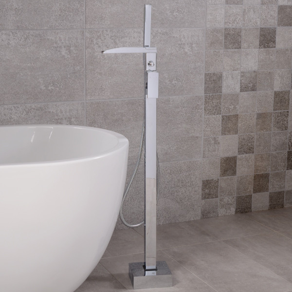 Tabor Waterfall Freestanding Bath Shower Mixer