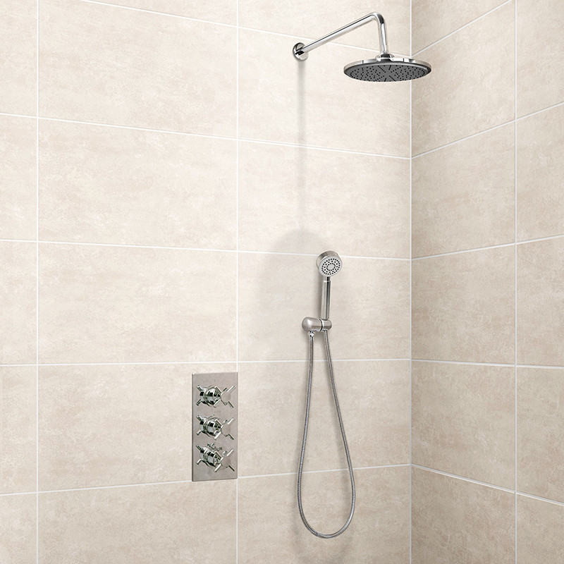 EcoStyle Triple Control Shower Valve with Diverter with Overflow and