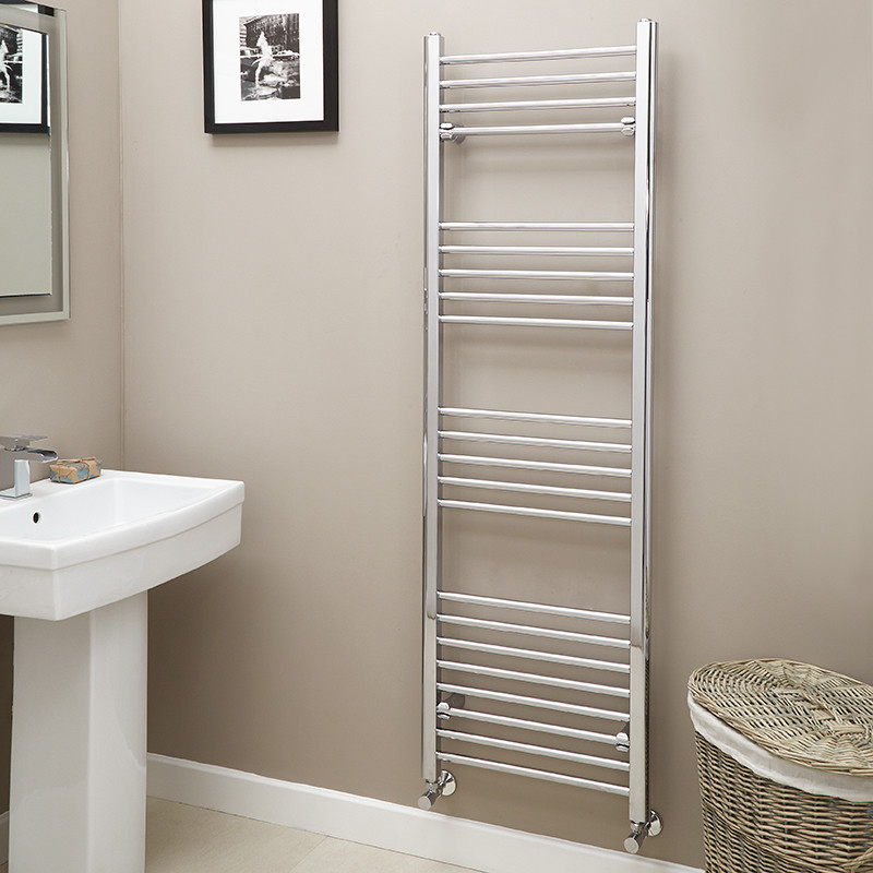 Eco Heat 1600 X 500 Straight Chrome Heated Towel Rail