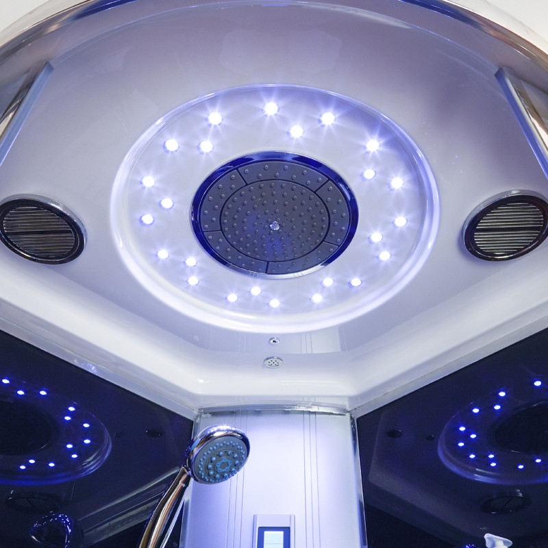 900 Quadrant Steam Shower Cabin with 6 Body Jets