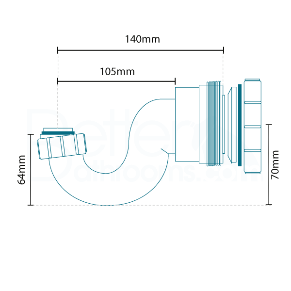 McAlpine Low Level Bath Trap