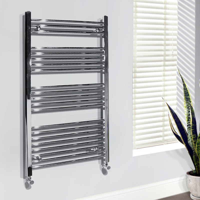 Beta Heat Electric 1150 x 600mm Straight Chrome Heated Towel Rail