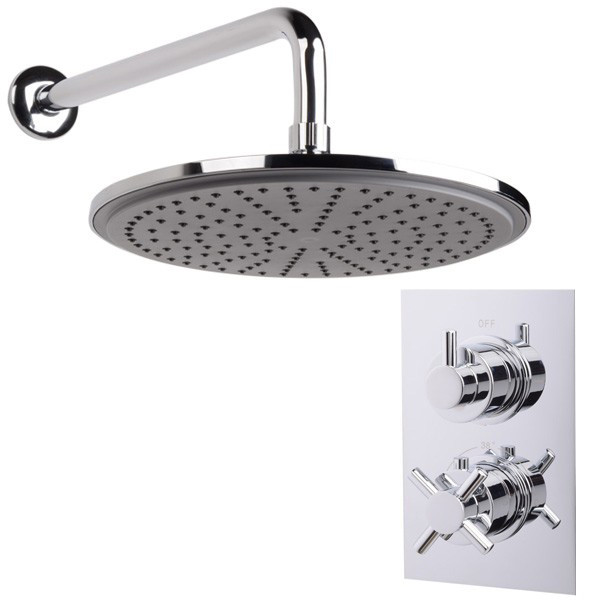 EcoStyle Dual Valve with Chromed 10 Inch Shower Head