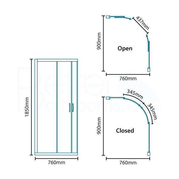 Impressions 760 Shower Cubicle Suite