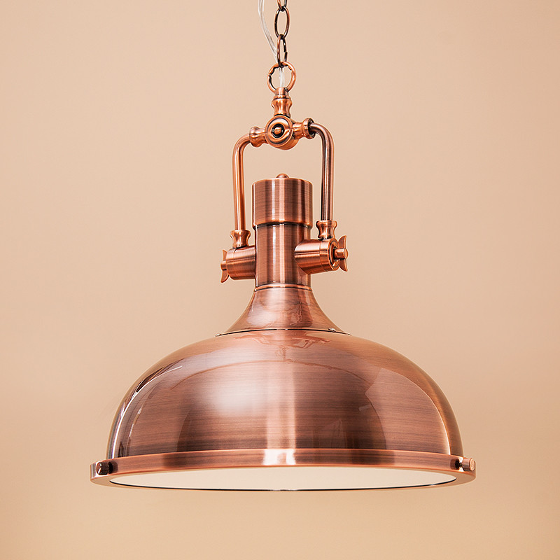 Industrial Copper Pendant Light Kitchen Kristins Traum