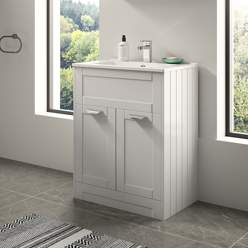 Nottingham White 600 Vanity Unit