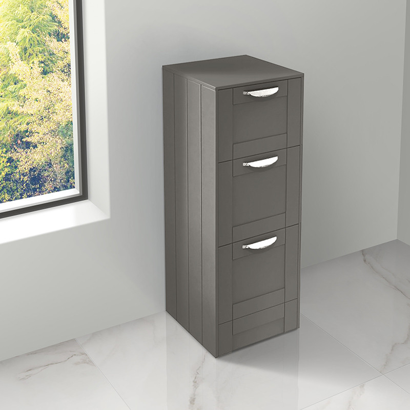 Nottingham Grey 3 Drawer Storage Unit