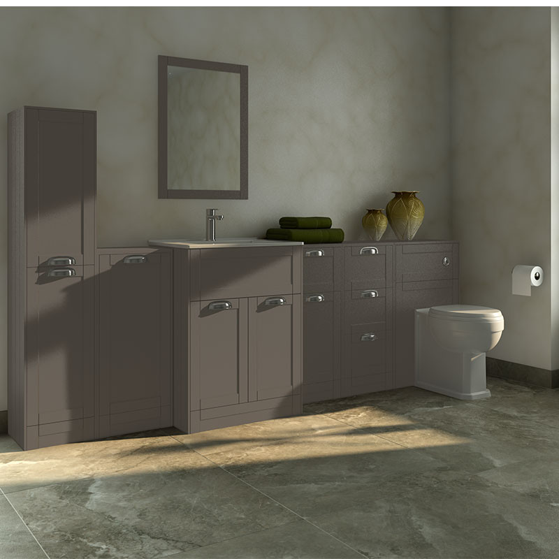 Nottingham Grey Furniture Bathroom Suite With Park Royal