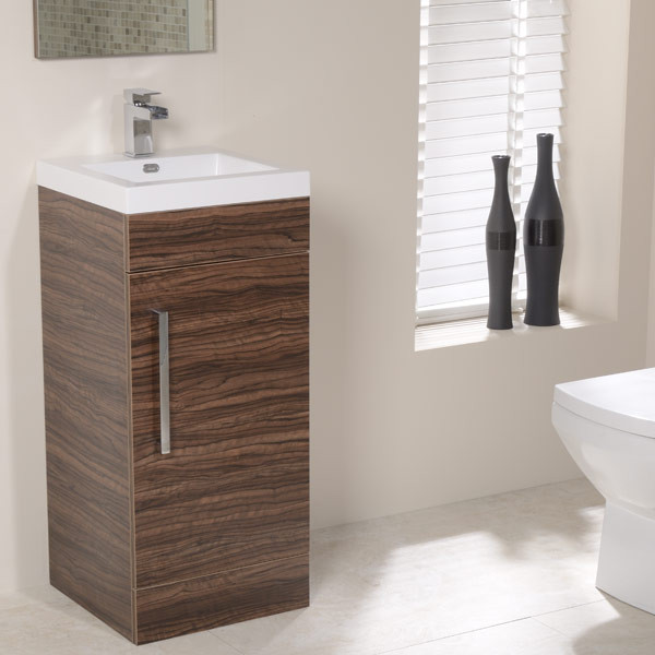Td Walnut 400 Vanity Unit