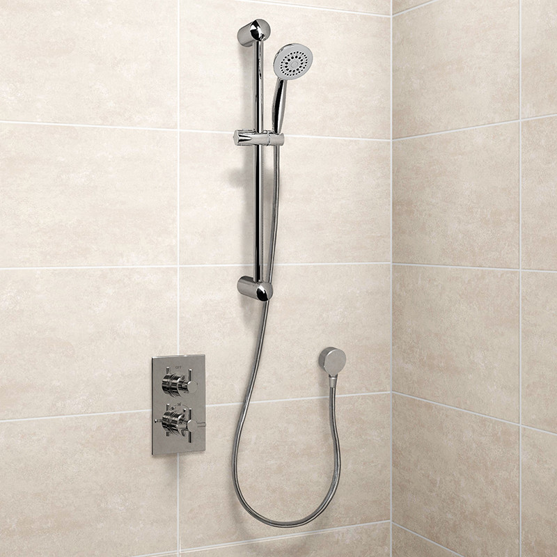 EcoStyle Concealed Dual Control Shower Valve with Outlet and 5 Spray
