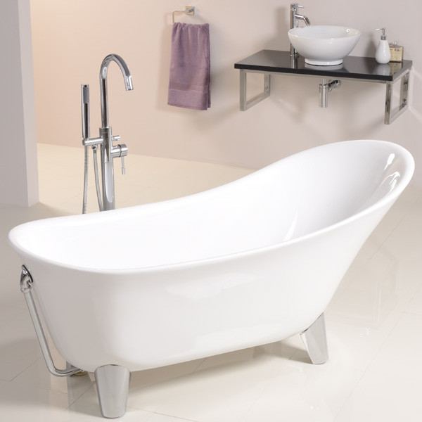 Solar Uno 1605 x 710 Contemporary Slipper Bath
