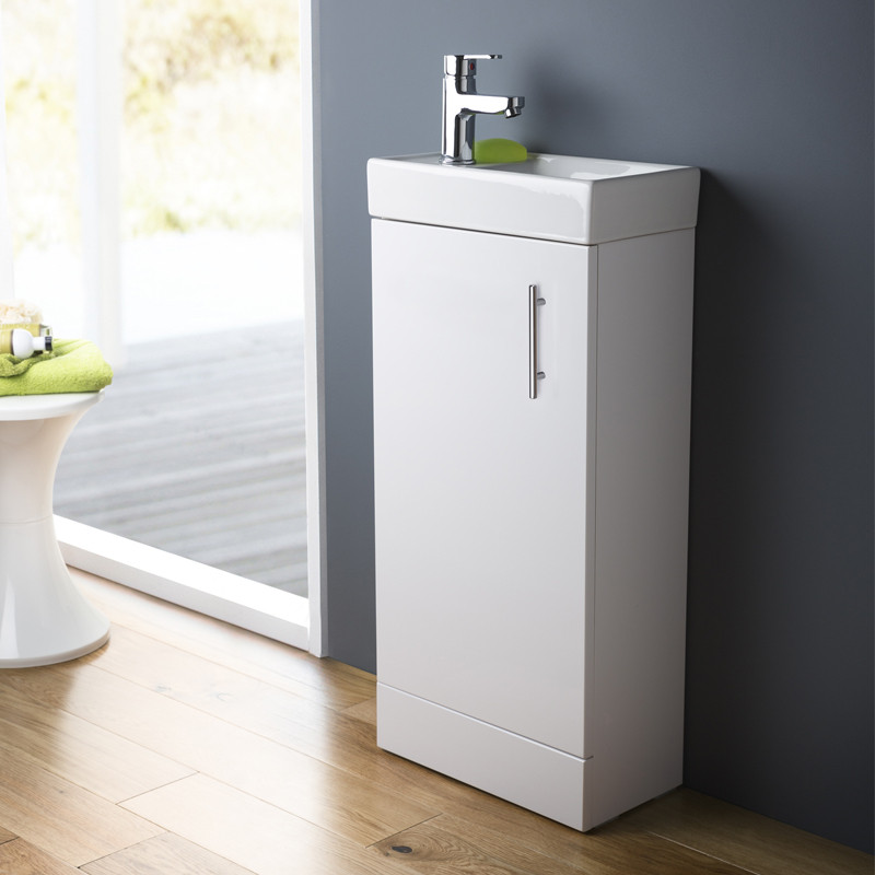 Ashford Cloakroom 400 White Vanity Unit