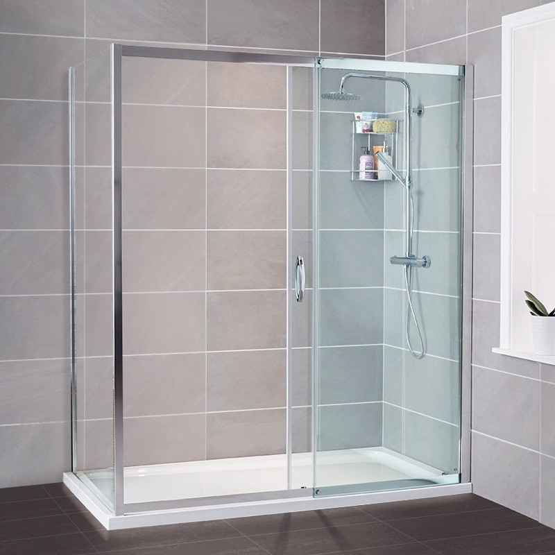 Aquafloe Iris 8mm 1200 X 800 Sliding Door Shower