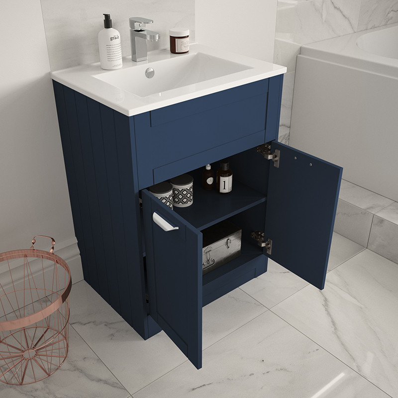 Nottingham Indigo Blue 600 Vanity Unit