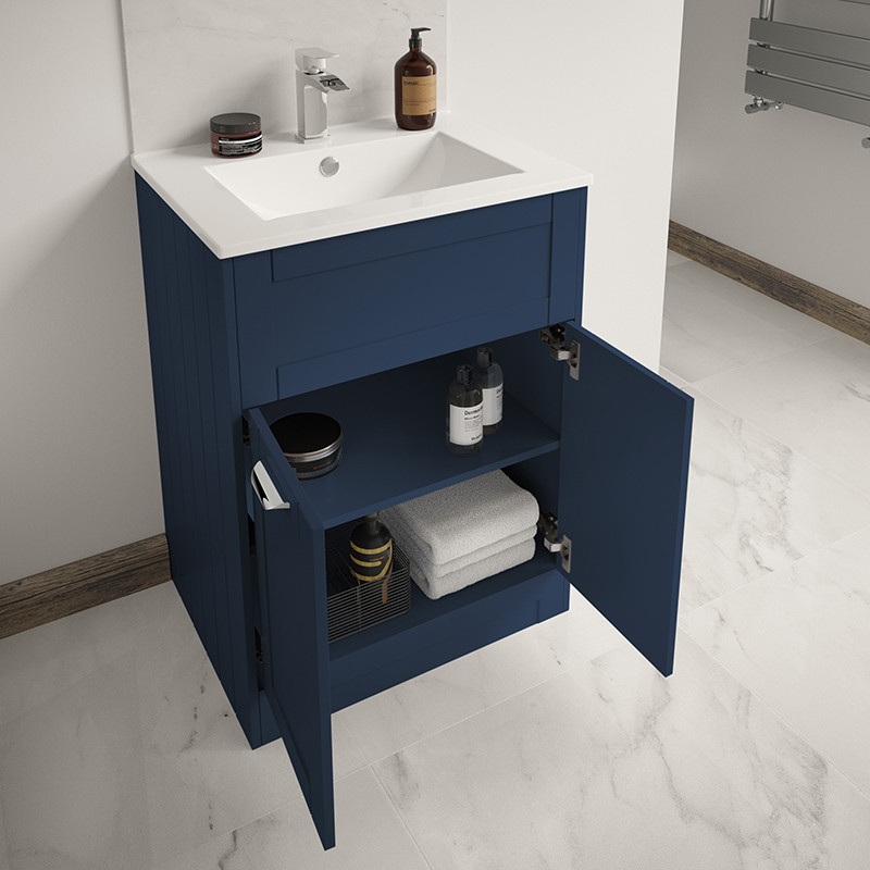 Nottingham Indigo Blue 600 Vanity Unit