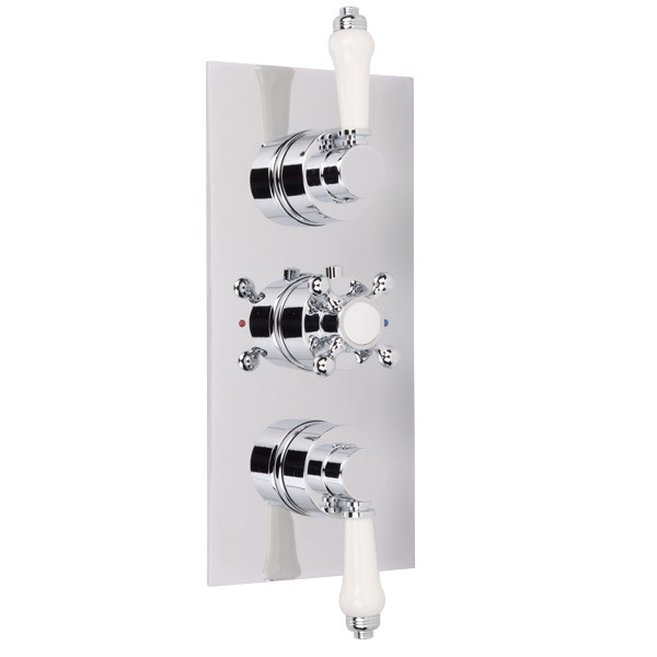 Traditional Concealed Triple Control Shower Valve
