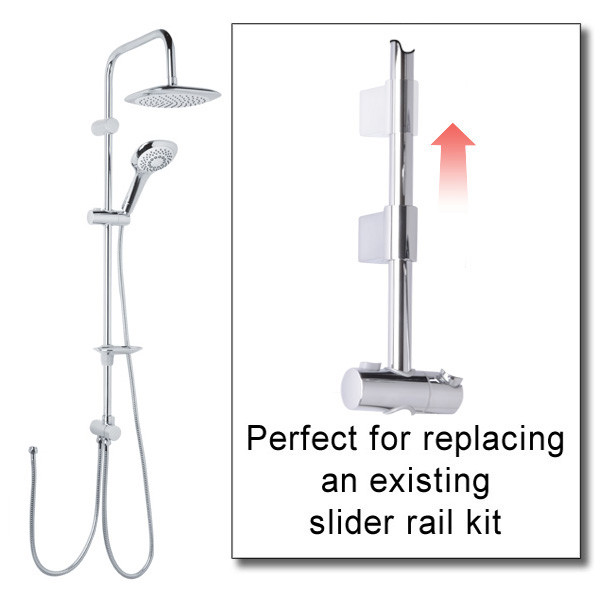Vision Multi Function Riser Slide Shower Rail Kit