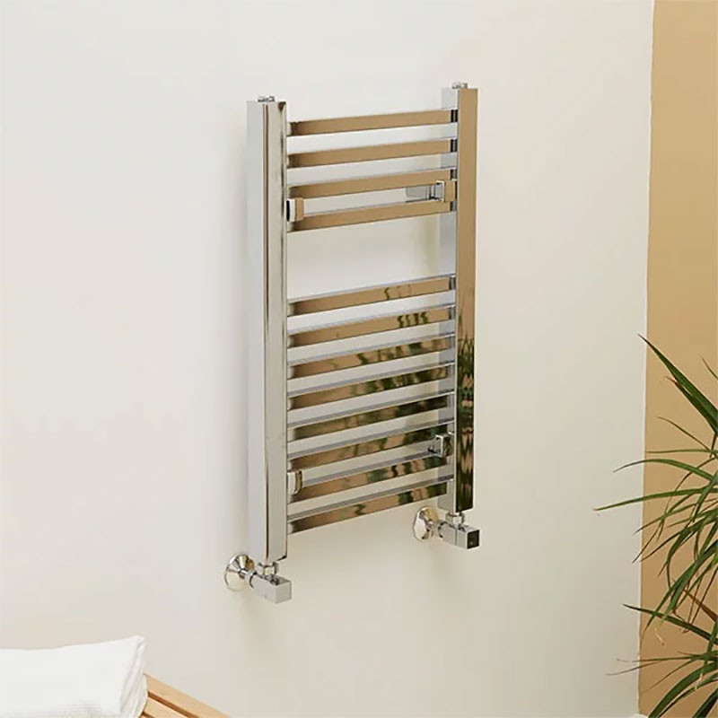 Beta Heat 650 x 400mm Square Chrome Heated Towel Rail