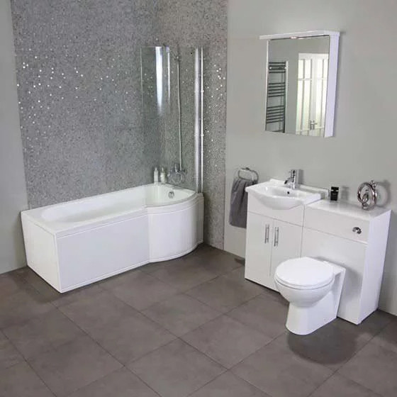 Windsor 55cm Right Hand Shower Bath Suite