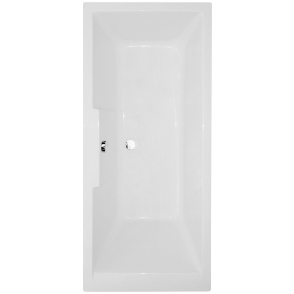 Tabor™ 1700 x 750 Straight Shower Bath with 6mm Hinged Screen
