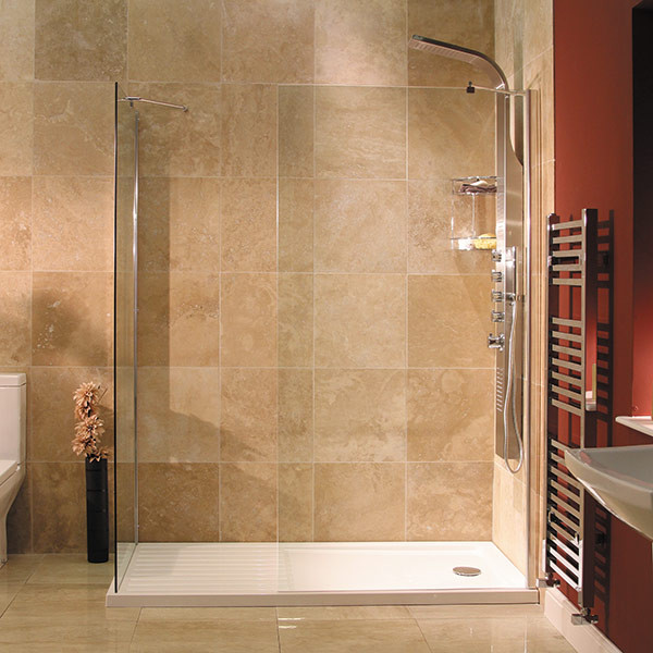 1850 x 1000 Walk In Glass Shower Screen