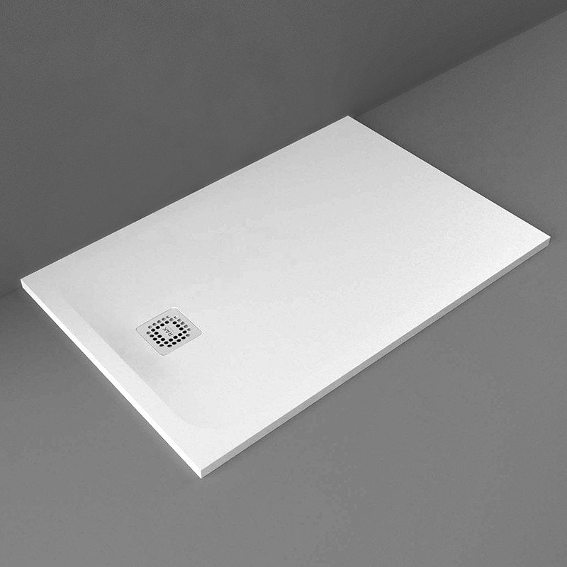 RAK Feeling Solid Grey 1200mm x 800mm Rectangular Shower Tray
