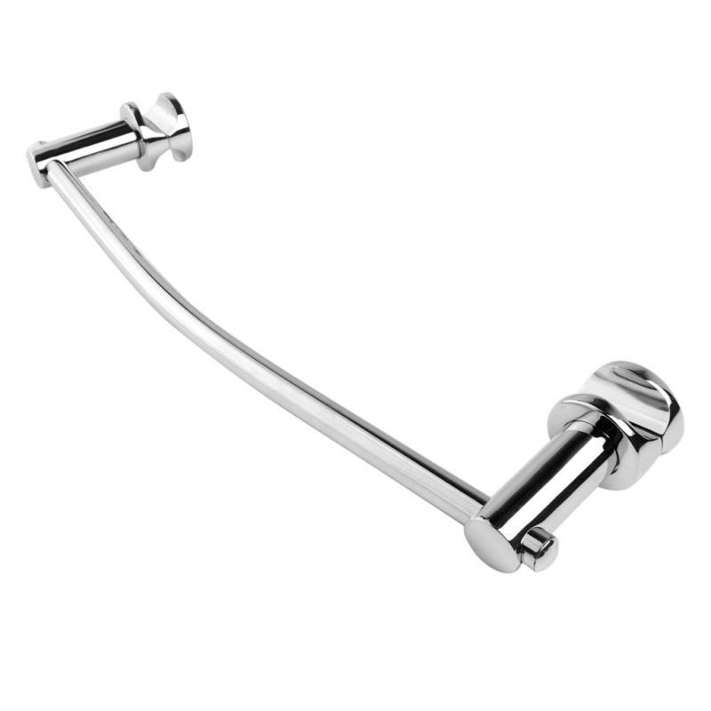 Curved Chrome Towel Rail