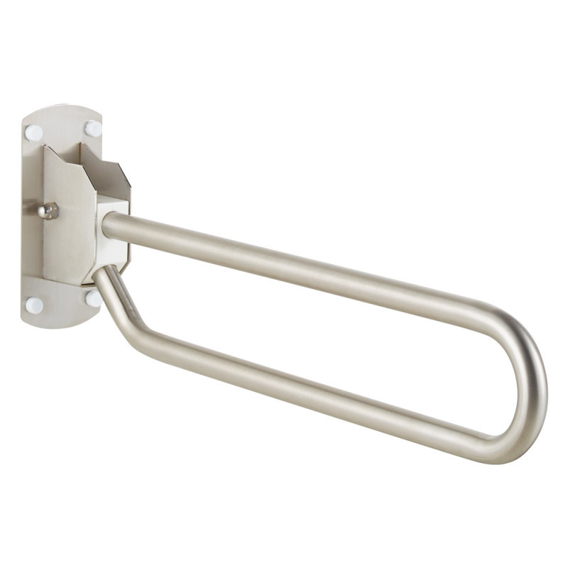 Folding Grab Bar Brushed Steel