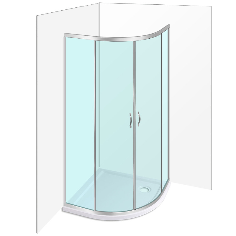 900 X 900 Quadrant Enclosure with Shower Tray and Wall Panels