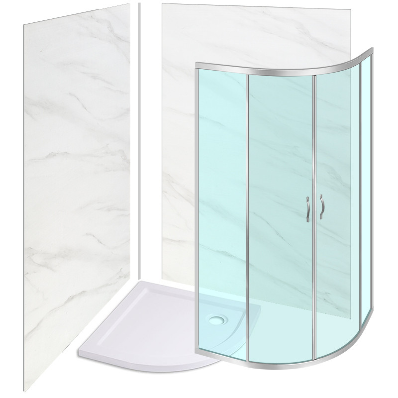 900 X 900 Quadrant Enclosure with Shower Tray and Wall Panels