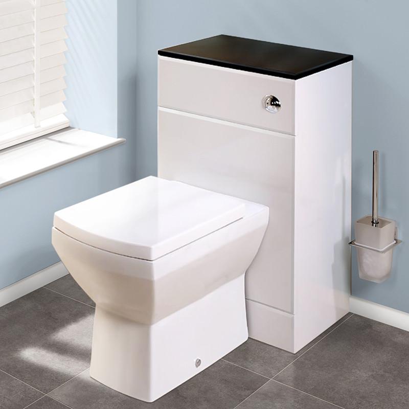 Tabor Back to Wall Toilet & Windsor Black Unit