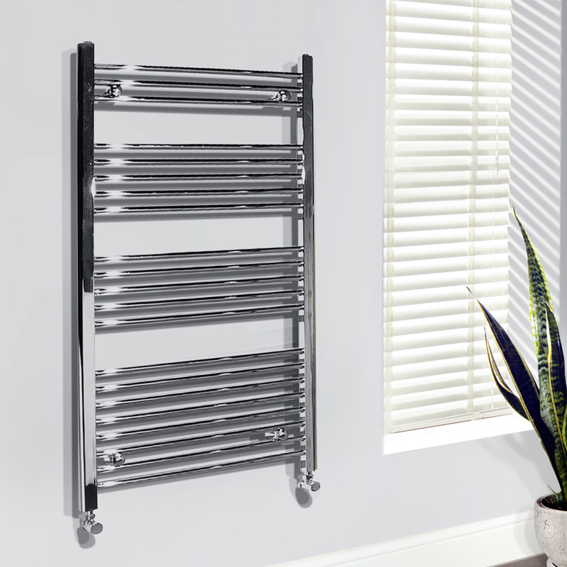 Beta Heat 1150 x 600mm Straight Chrome Heated Towel Rail