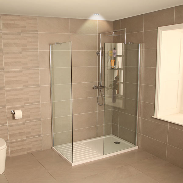 AquaLine 1400 Walk In Shower Enclosure with Tray
