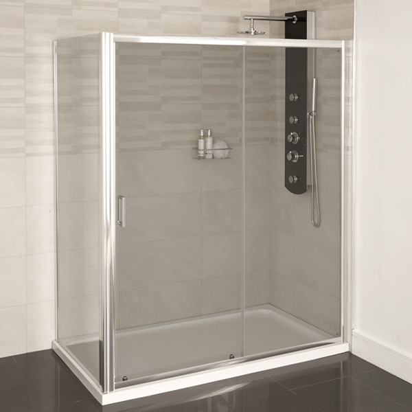 Aqualine™ 4mm 1100 x 800 Sliding Door Shower Enclosure