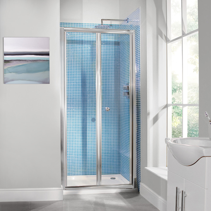 Aquafloe™ 6mm 900 Bi Fold Shower Door