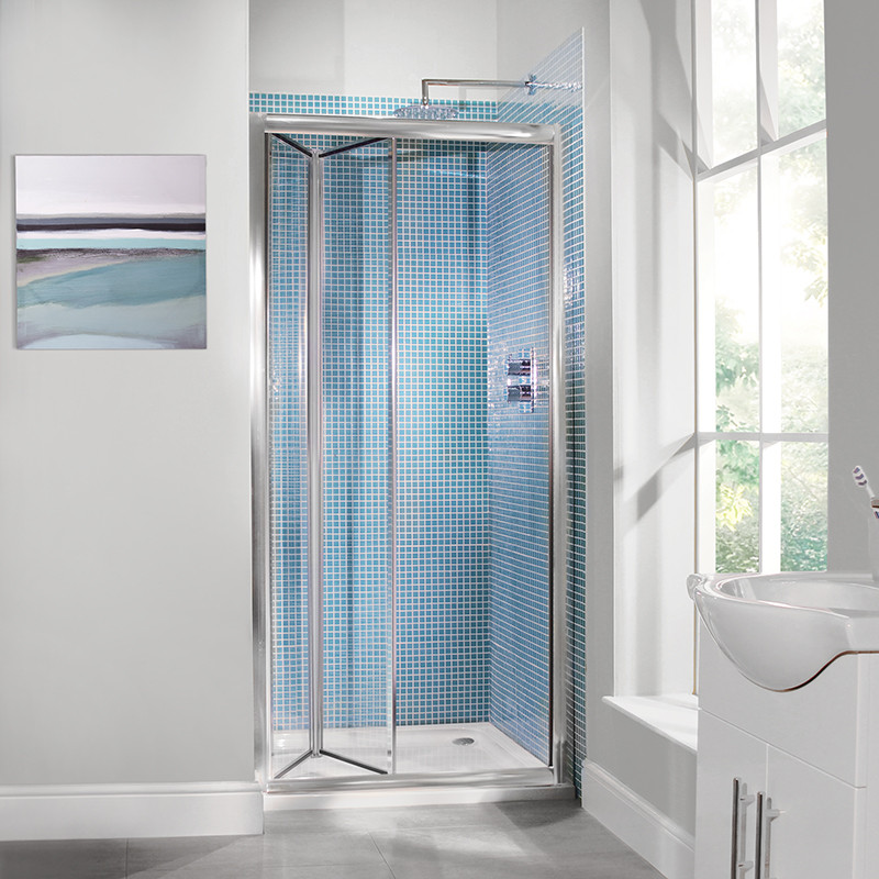 Aquafloe™ 6mm 900 Bi Fold Shower Door