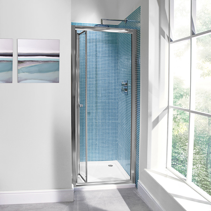 Aquafloe 6mm 760 Bi Fold Shower Door Aquafloe 6mm 760 Bi Fold Shower Door Zoom Image Dimensions