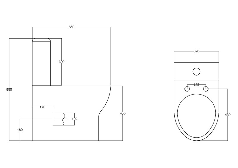 Premier Comfort Height Flush to Wall Toilet & Seat