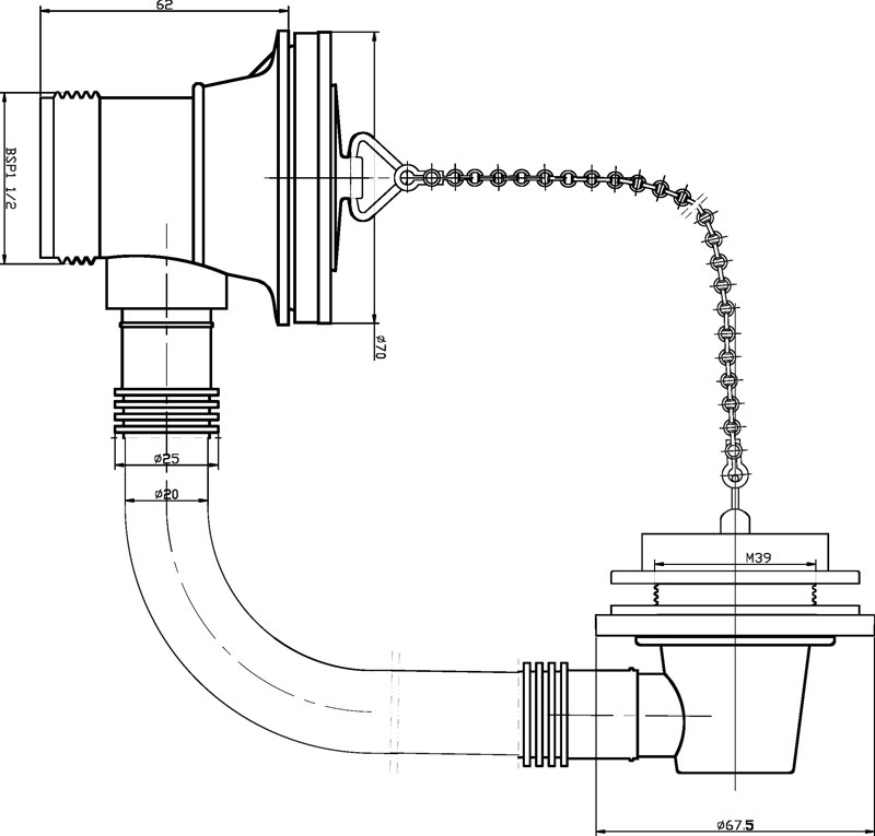 Premier Classic Bath Waste