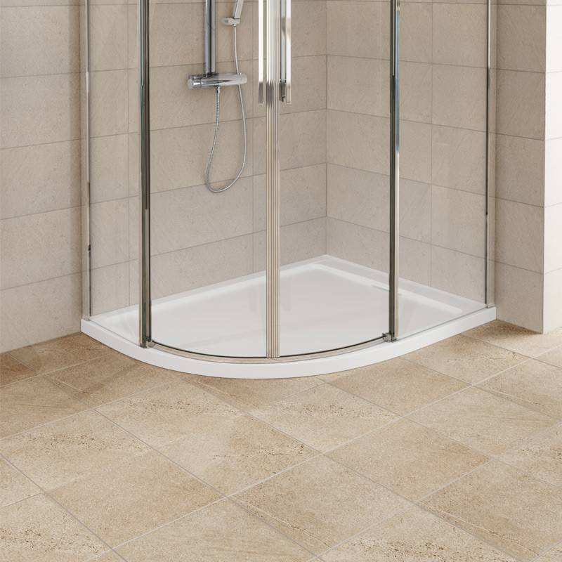 1200 x 800 Aquafloe™ Elite ll 8mm Right Hand Offset Quadrant Enclosure