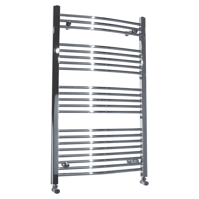 Beta Heat Electric 1150 x 600mm Curved Chrome Heated Towel Rail