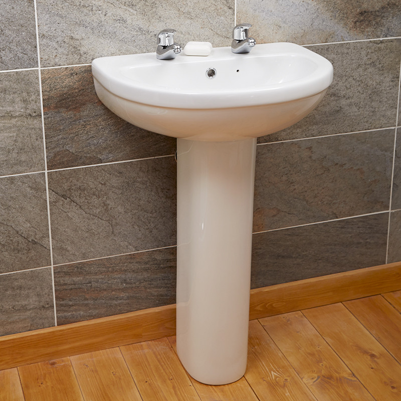 Impressions 2 Tap Hole Basin & Pedestal