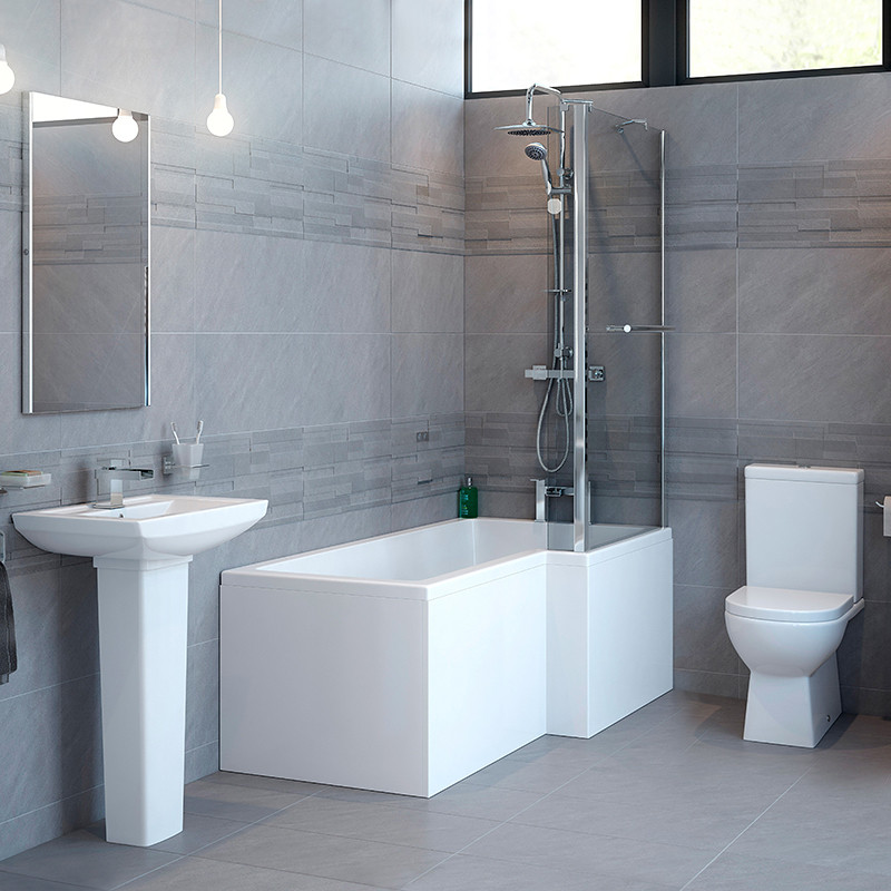 Modena™ Right Hand Square Shower Bath Suite