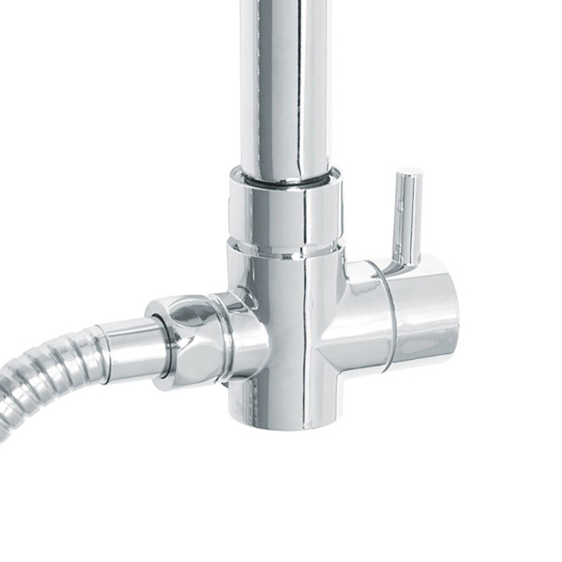 Rina Square Riser Slide Shower Rail Kit