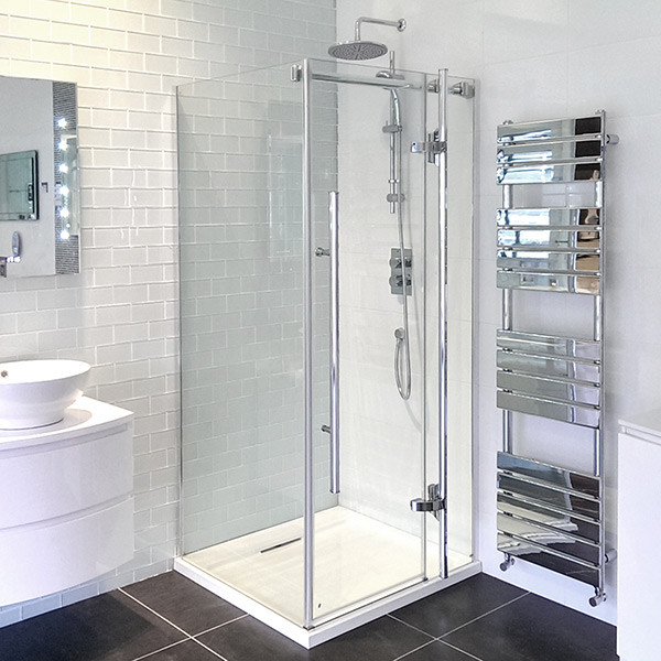 1000 x 1000 Hinged Shower Enclosure