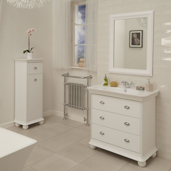 Valencia White Storage Unit