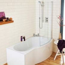 P Shaped Shower Baths | Stylish P Shape Baths | Best Price Guarantee