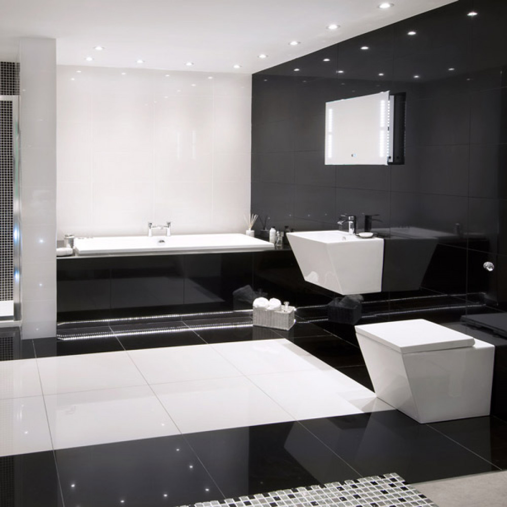 Absolute Black Polished Porcelain Wall/Floor Tile