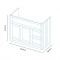 Nottingham Grey 1000 Vanity Unit