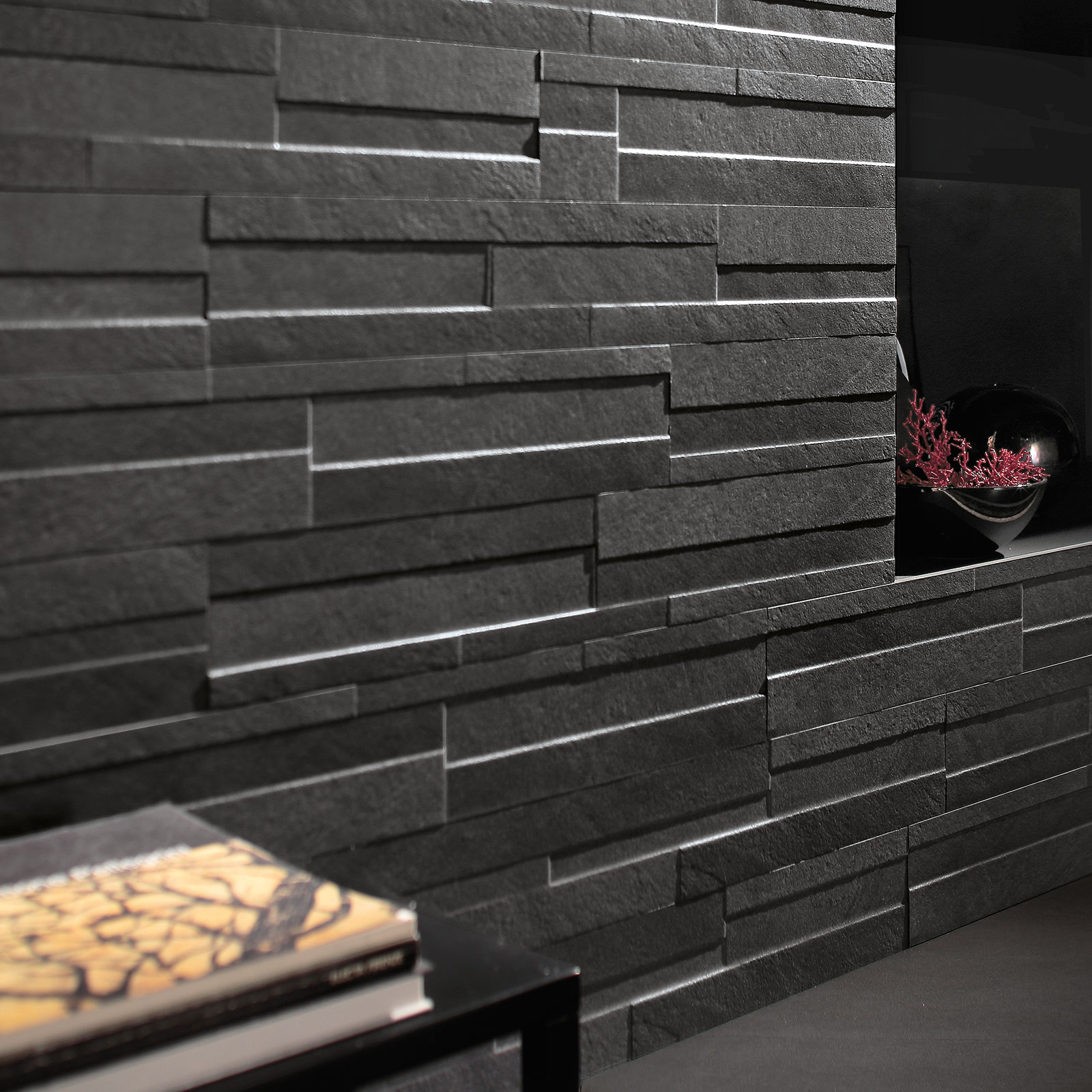 Ego Coal Brick Effect Wall Tile